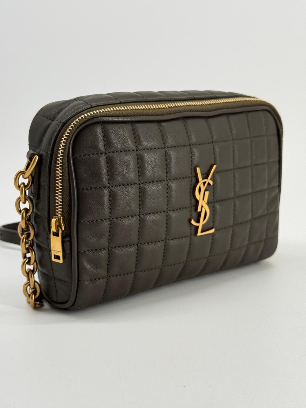 Saint Laurent Cassandre Small Chain Camera Bag Quilted Leather - Picture 3 of 10